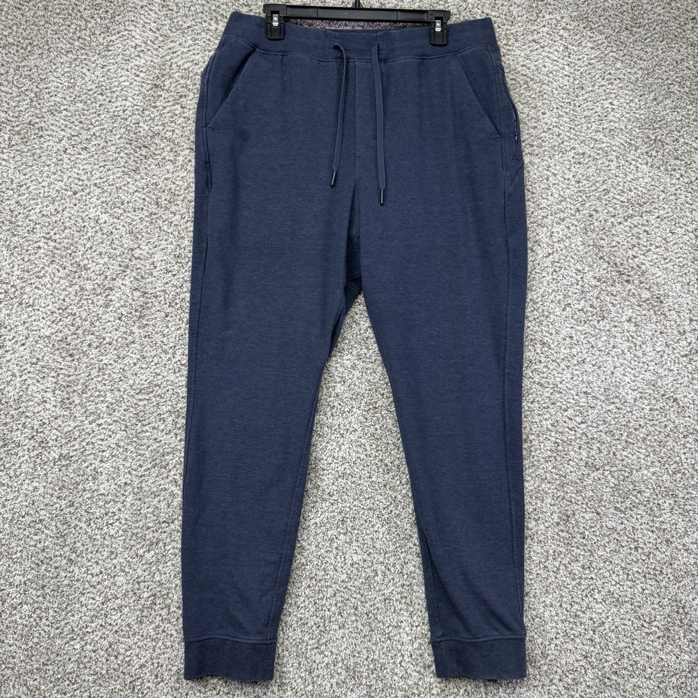 Birddogs Joggers Men's Size XL Blue Performance Fleece Sweatpants Built In Short